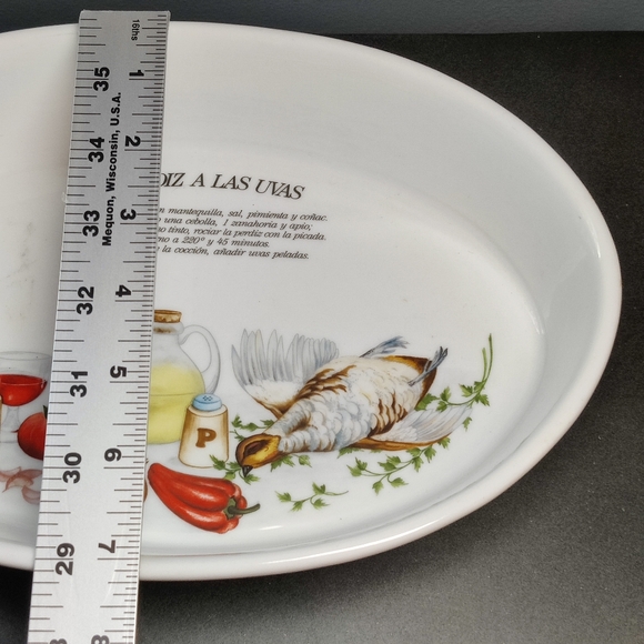 Recipe Oval Serving Platter Made in Spain - Picture 5 of 6